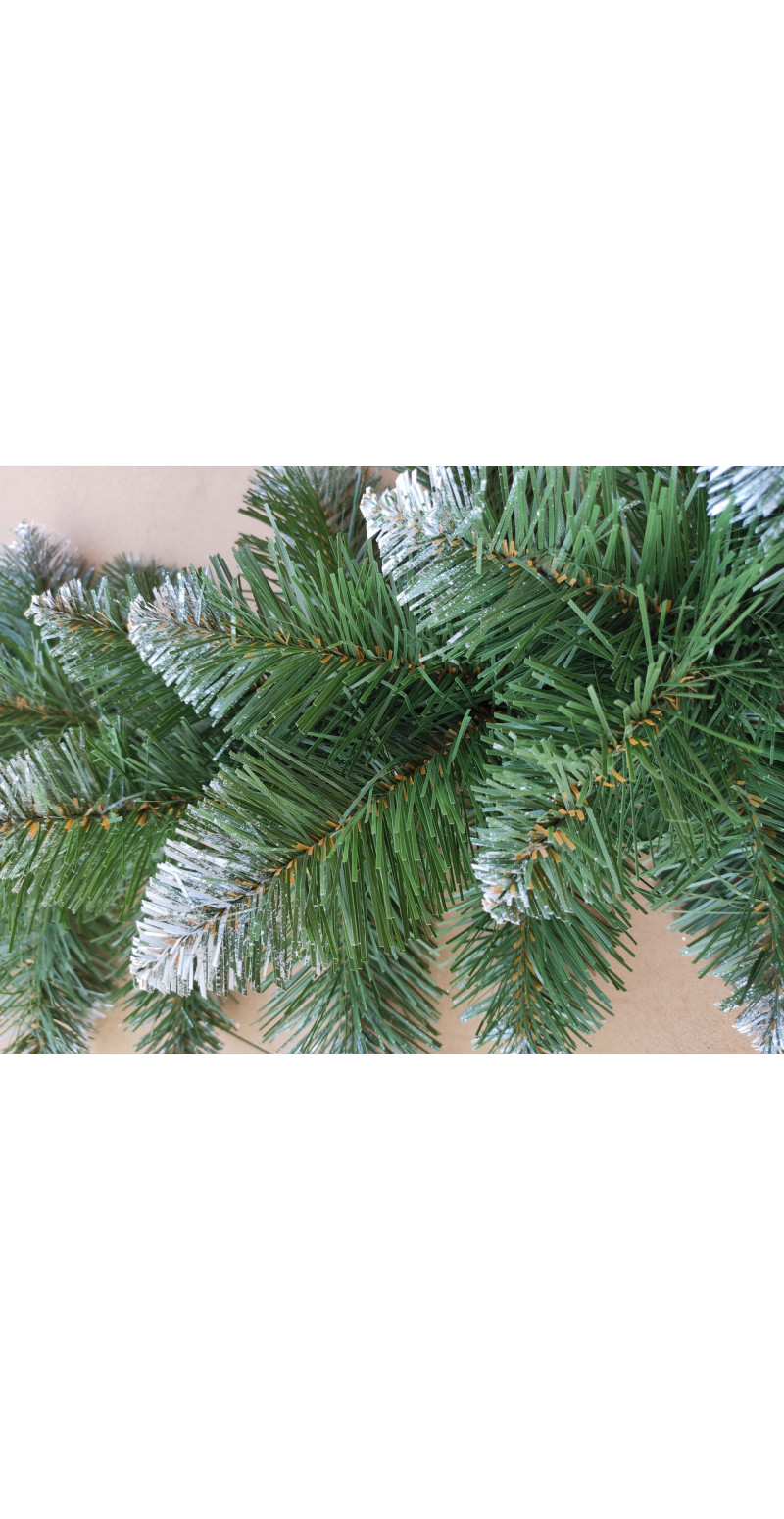 Хвойная гирлянда с белыми кончиками 2 м ,30 см в диаметре