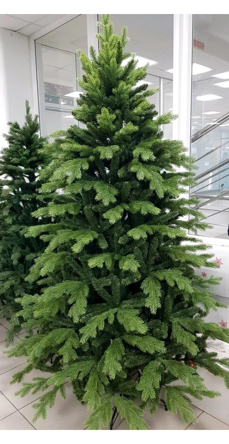 Елка искусственная Президентская зелёная литая 2.1 м
