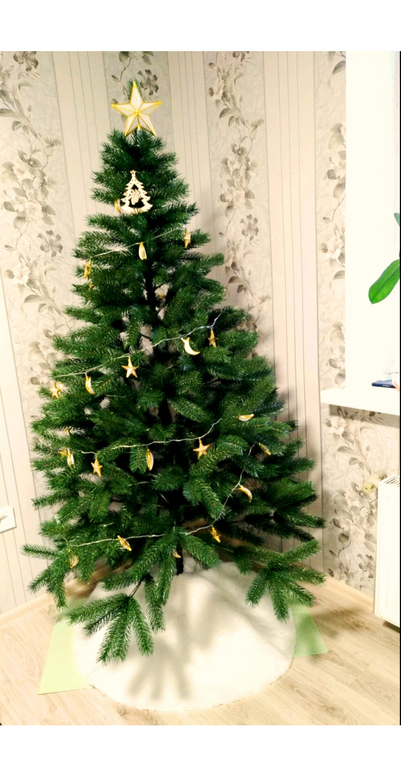 Елка Буковельская 1, 5 м литая зелёная