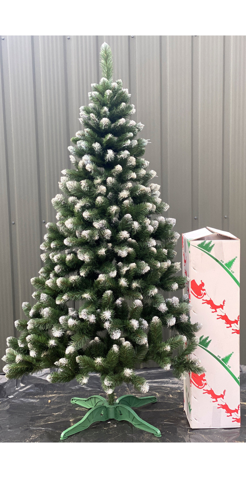 Елка искусственная Европейская с белым кончиком 180 см