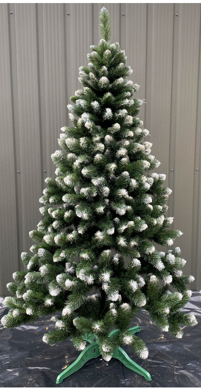 Елка искусственная Европейская с белым кончиком 220 см