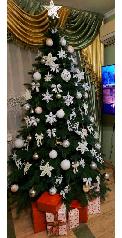 Елка Бельгийская 1,8 м зелёная литая