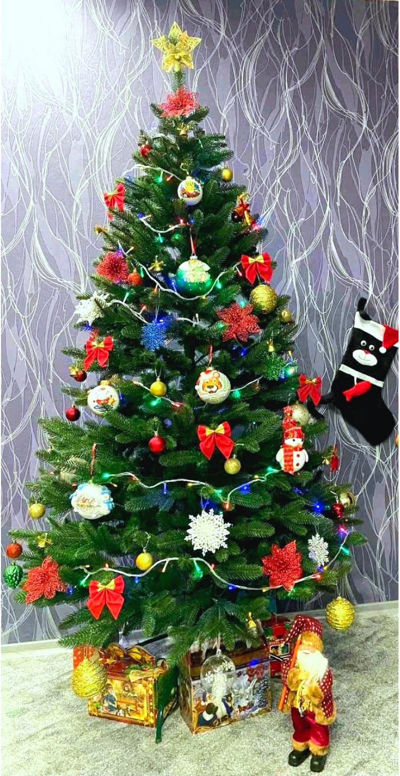 Елка 1,5 м Альпийская зелёная литая