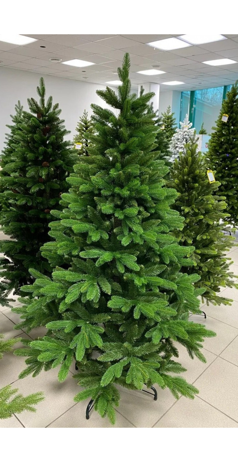 Елка 2,1 м Альпийская зелёная литая