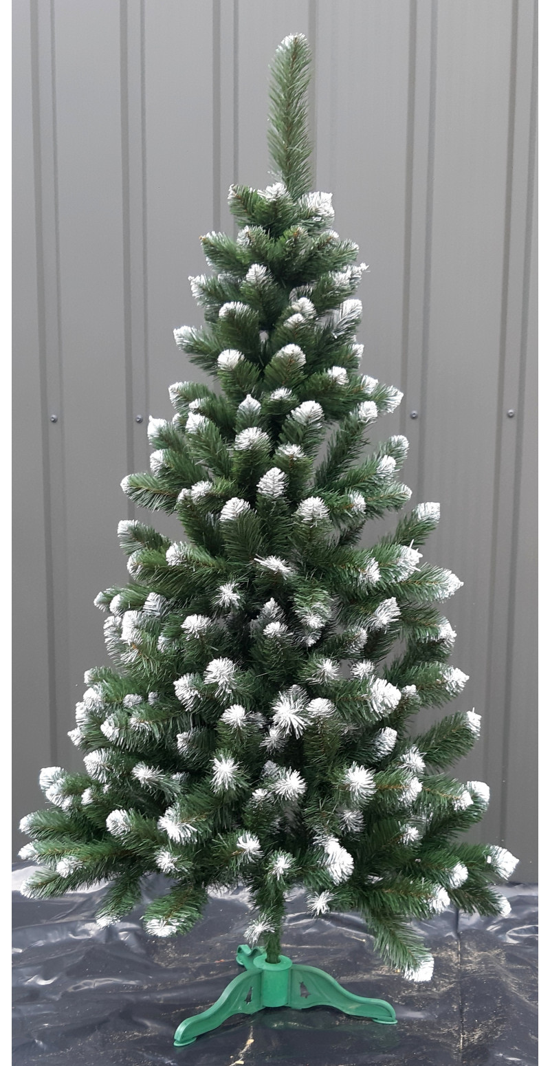 Елка искусственная Европейская с белым кончиком 130 см