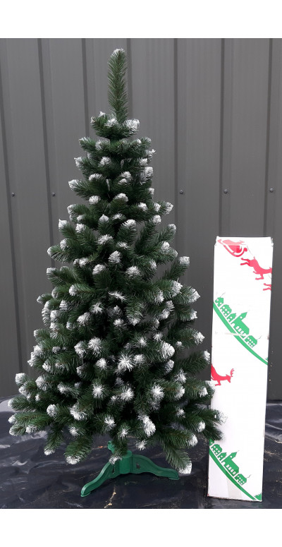 Елка искусственная Европейская с белым кончиком 150 см