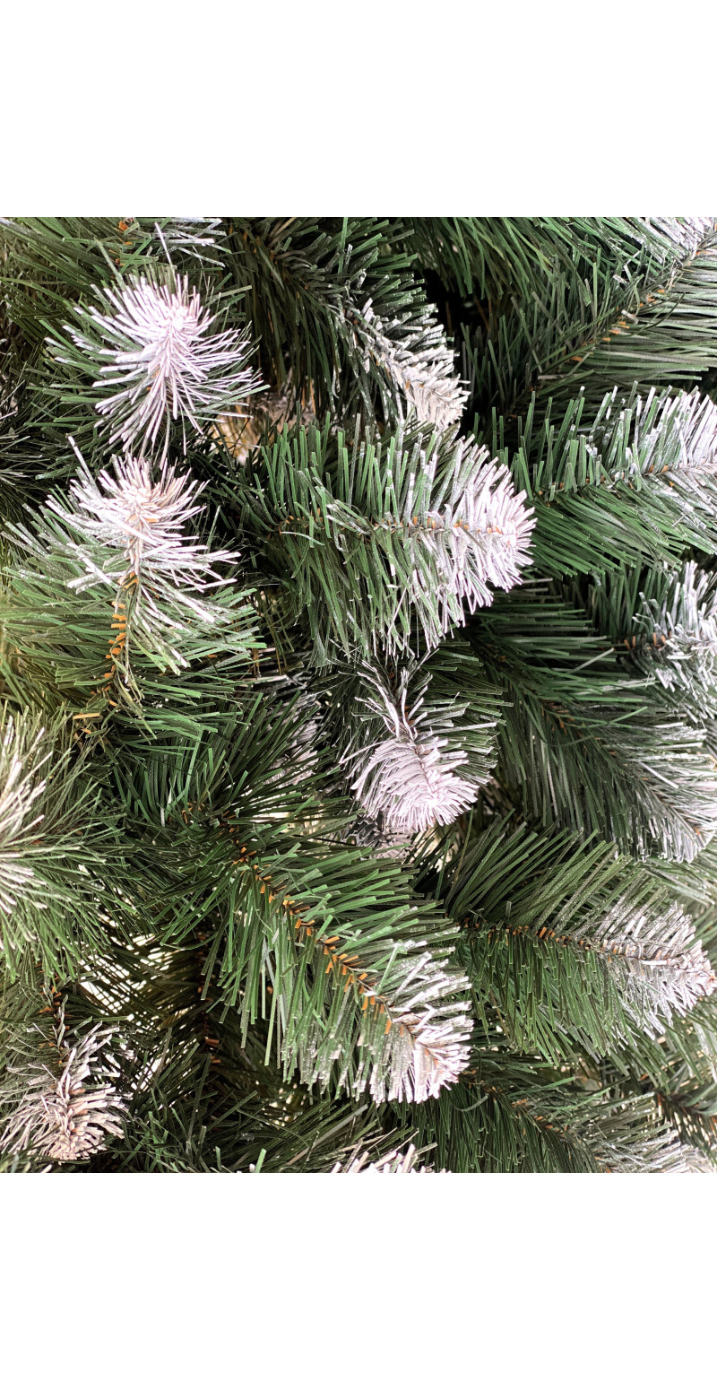 Елка искусственная Европейская с белым кончиком 200 см