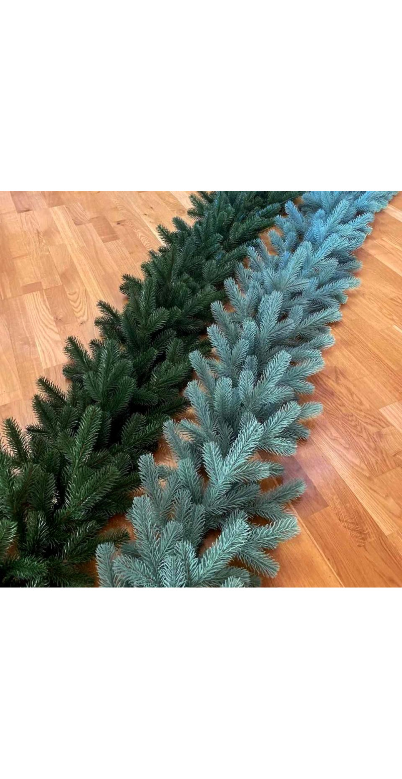 Хвойная литая голубая гирлянда 2 м ,30 см в диаметре