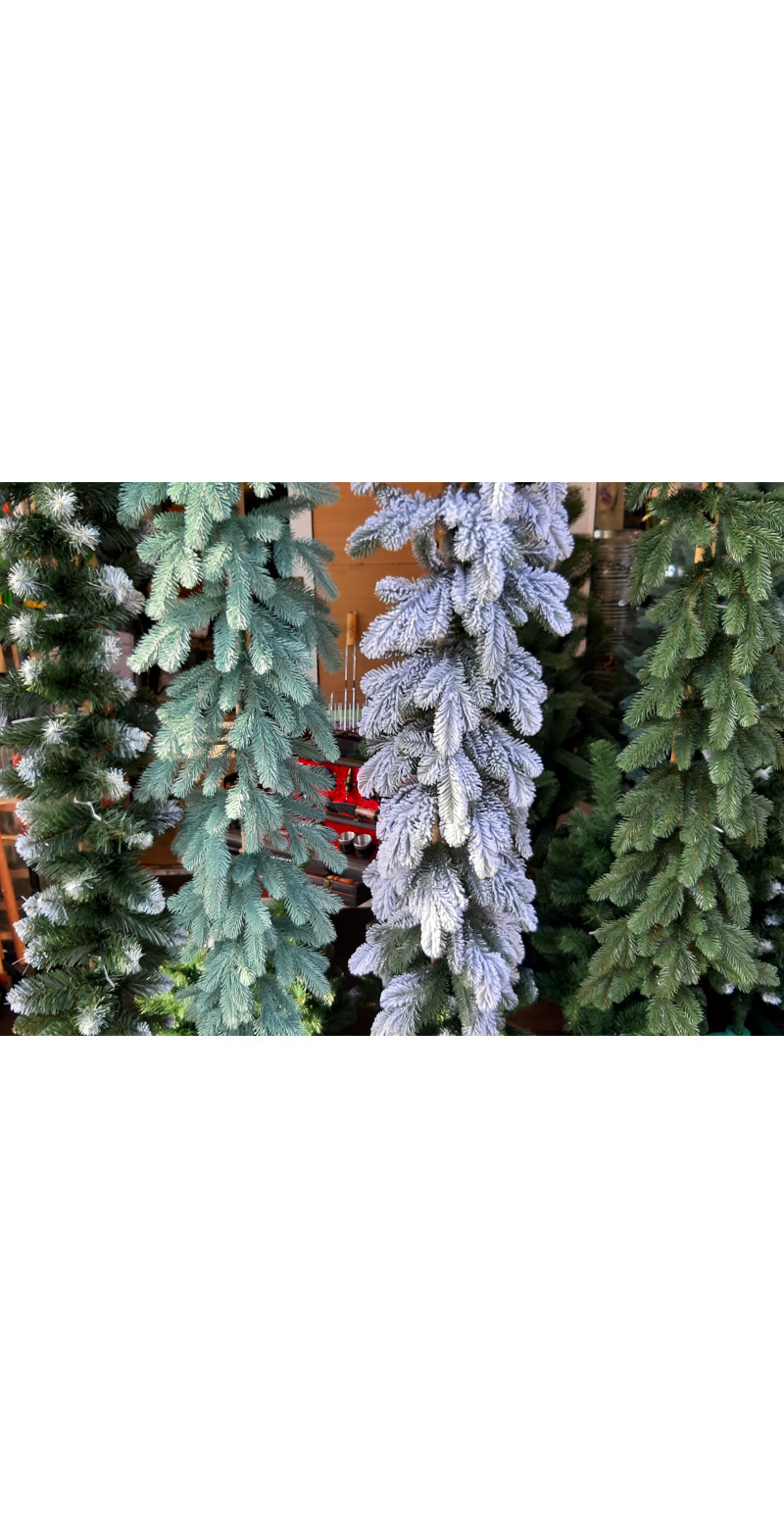 Хвойная литая голубая гирлянда 2 м ,30 см в диаметре