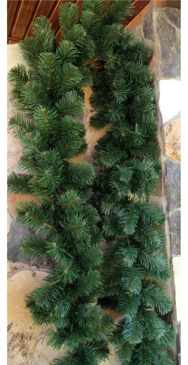 Хвойная зелёная гирлянда 2 м ,30 см в диаметре
