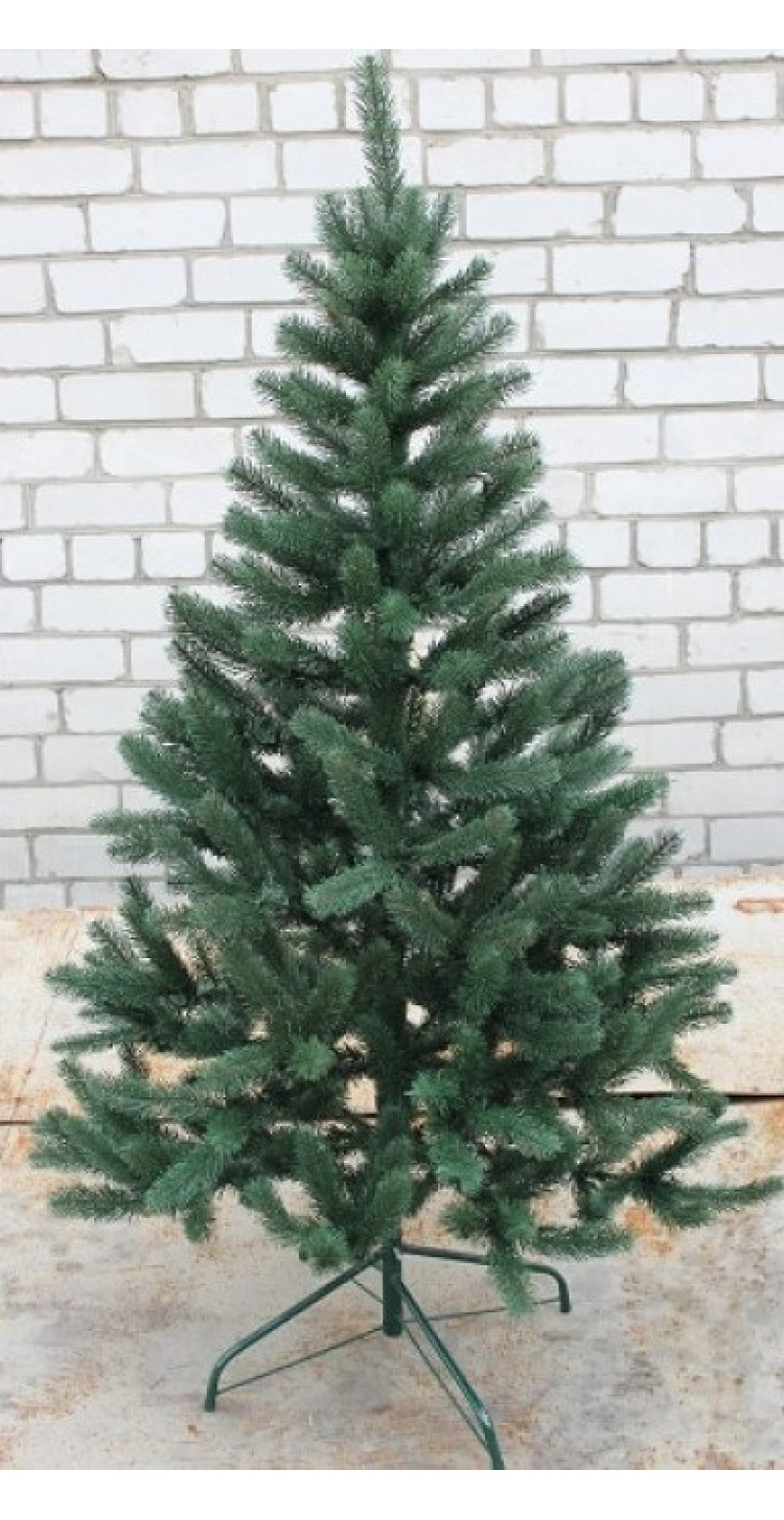 Елка искусственная Буковельская зелёная литая 1,3 м