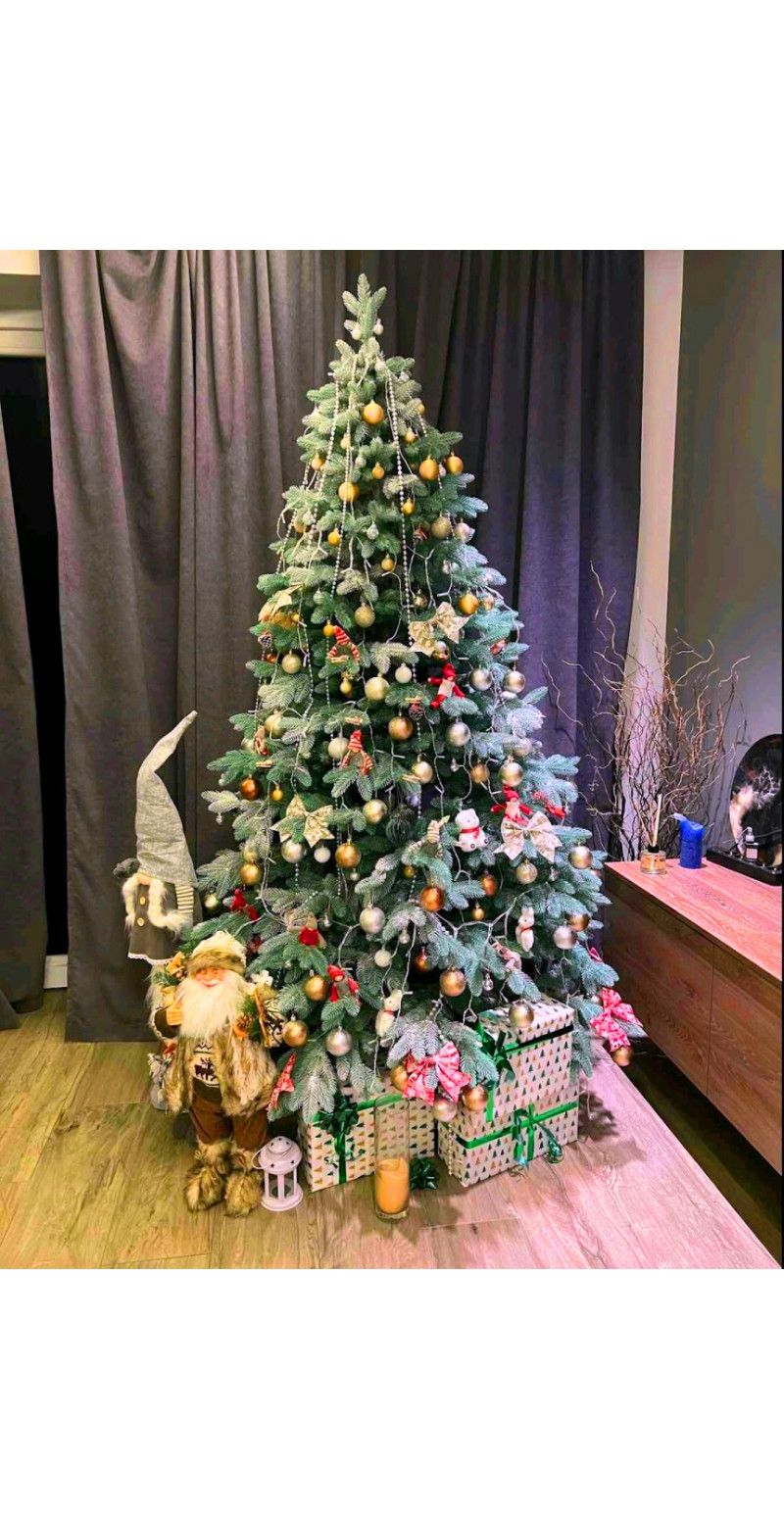 Елка Бельгийская 1,8 м голубая литая