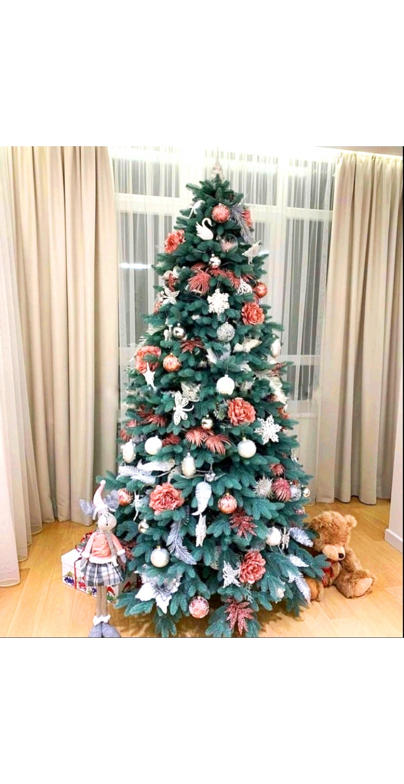 Елка Бельгийская 1,8 м голубая литая