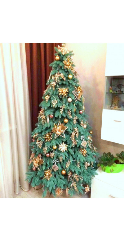 Елка 2,1 м Ковалевская голубая литая