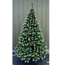 Елка Элитная 2 м с шишками и красной калиной