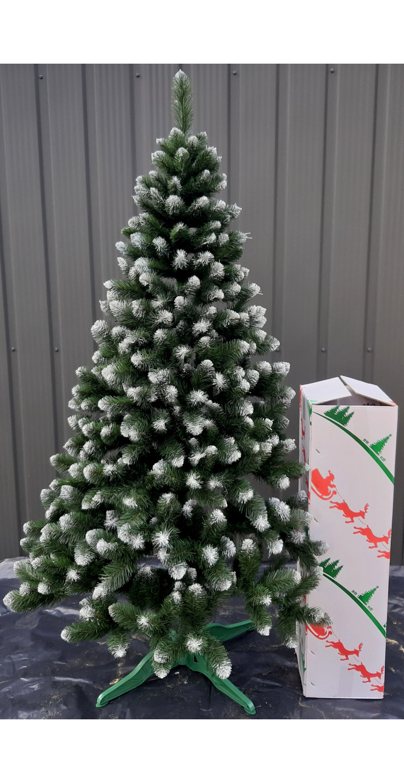 Елка искусственная Европейская с белым кончиком 200 см